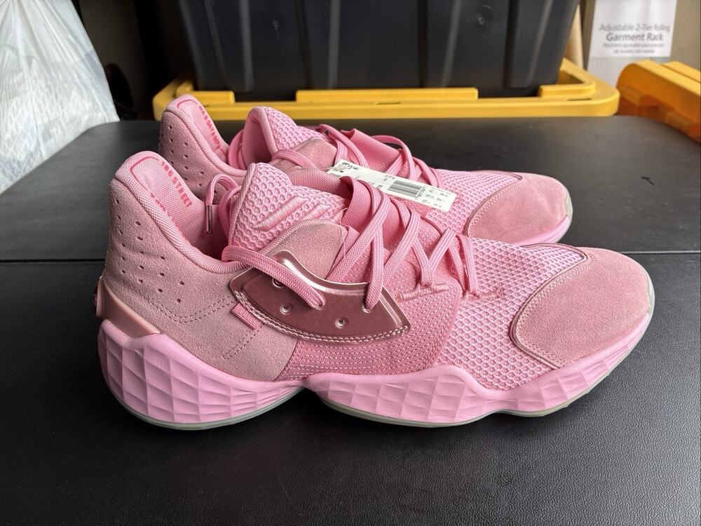 Size 14 - Adidas Harden Vol. 4 Pink Lemonade New With Tags No Box Fast Shipping